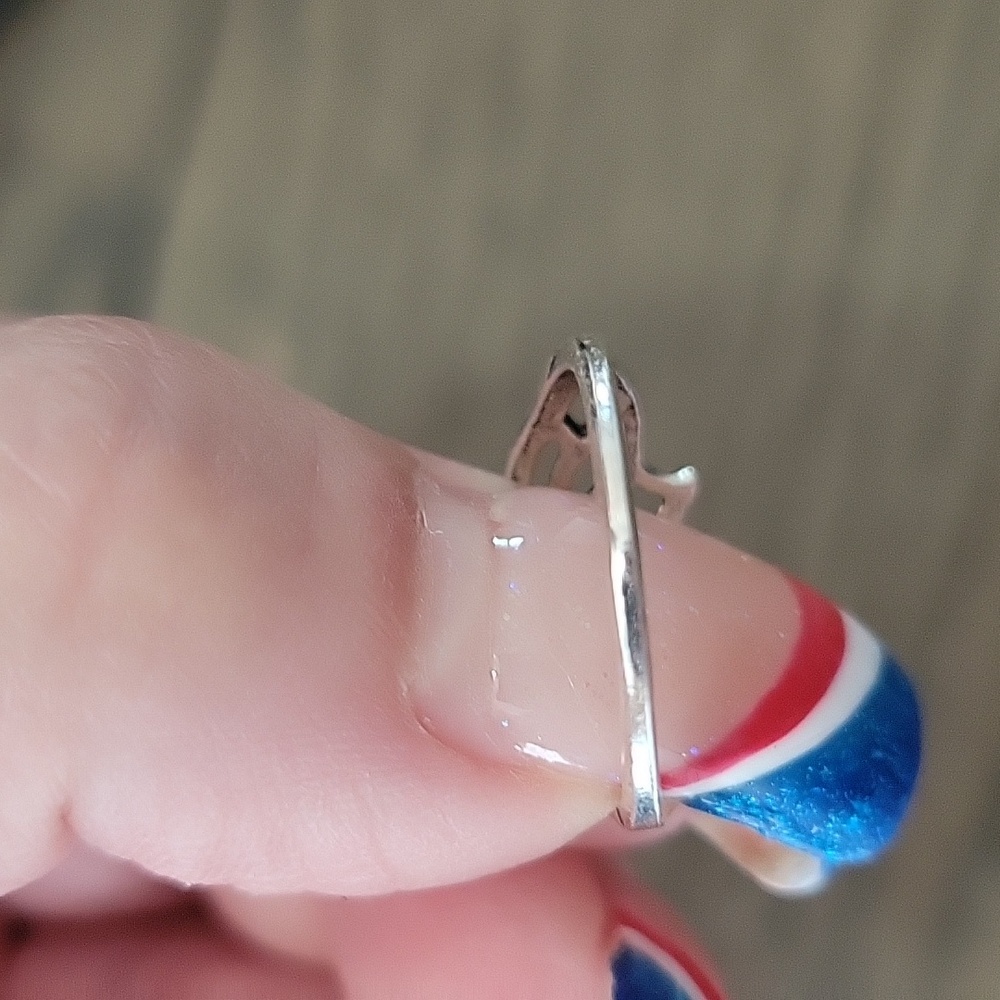 🆕️ 925 Silver plated Lotus Ring Size 6.5 - Picture 5 of 5